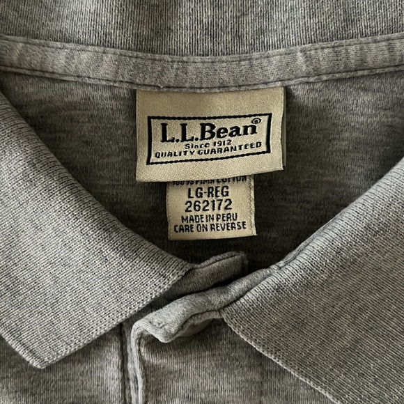 LL Bean Men’s Pocket Polo Shirt - Size Large - Picture 3 of 4